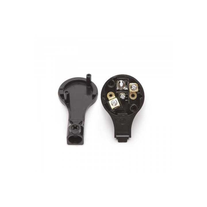 Stecher schuko tata volanta 250V 16A negru 90 grade 05950BK
