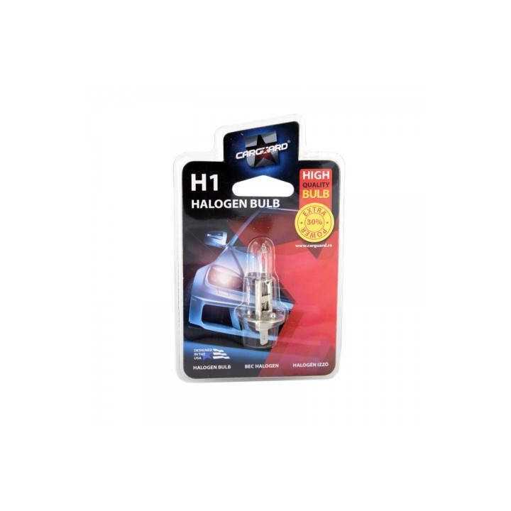 Bec halogen H1 55W +30% intensitate 12V Carguard