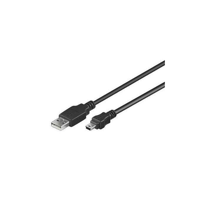 Cablu USB A tata la mini USB tata 1.8m Goobay