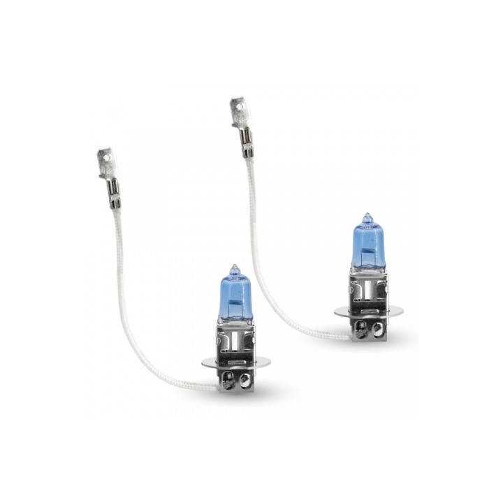 Set de 2 becuri Halogen H3 55W +50% Alb Xenon 12V Carguard