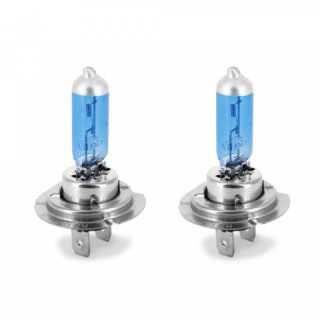 Set de 2 becuri Halogen H7 55W +50% Alb Xenon 12V Carguard