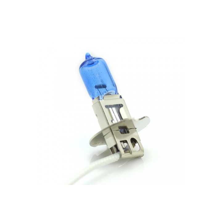 Set de 2 becuri Halogen H3 100W +110% intensitate Alb Xenon 12V Carguard