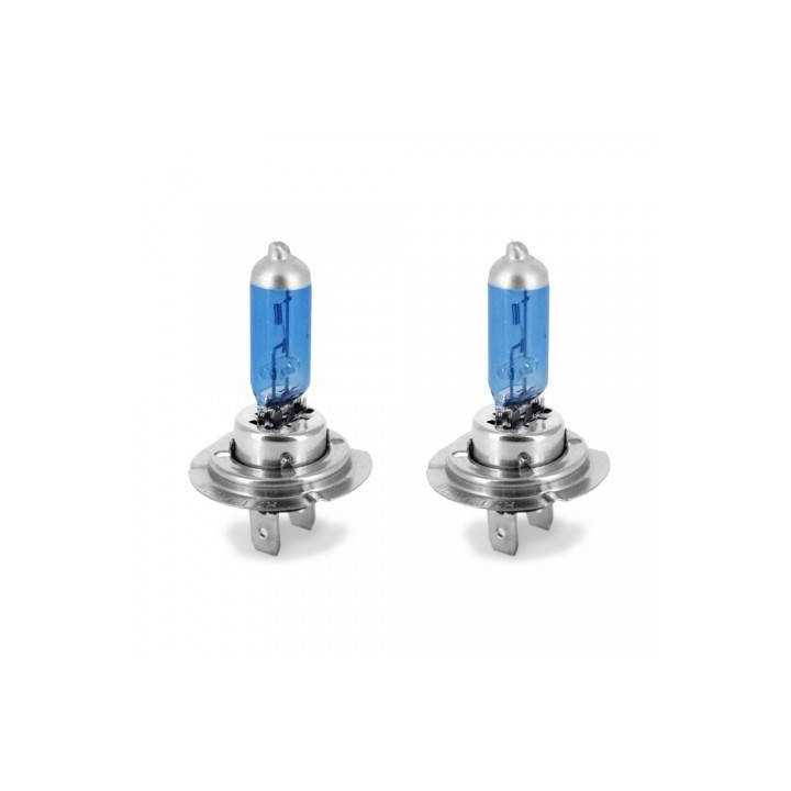 Set de 2 becuri Halogen H7 100W +130% intensitate Alb Xenon 12V Carguard