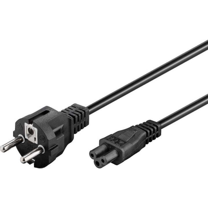 Cablu de alimentare 1.8m conector tip F CEE 7/7 la priza C5 10A laptop Goobay