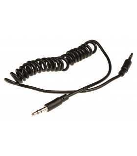 Cablu audio spiralat 3.5 mm tata - 3.5 mm tata 1m Valueline