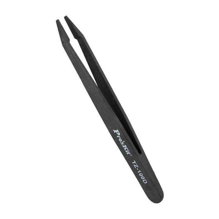 Penseta conductiva cu varful plat Pro`sKit