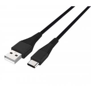 Cablu USB Type C tata - USB 2.0 tata 1.2m negru rezistent la indoiri Prime Well