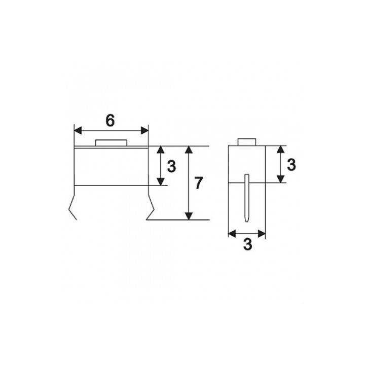 Microinterupator 1 circuit 0.05A 12VDC OFF-ON fara retinere 09000