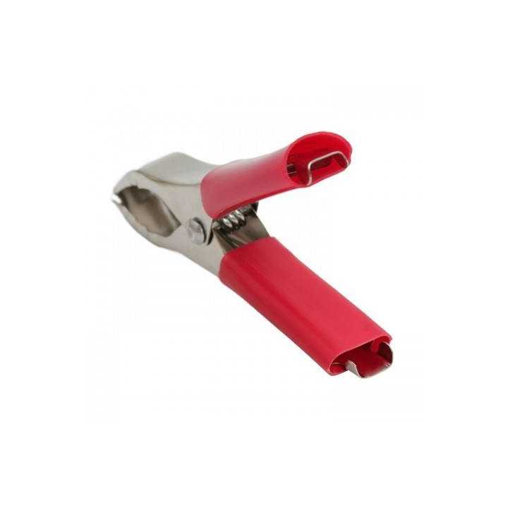 Clema crocodil rosu extra-mare 30A 75mm