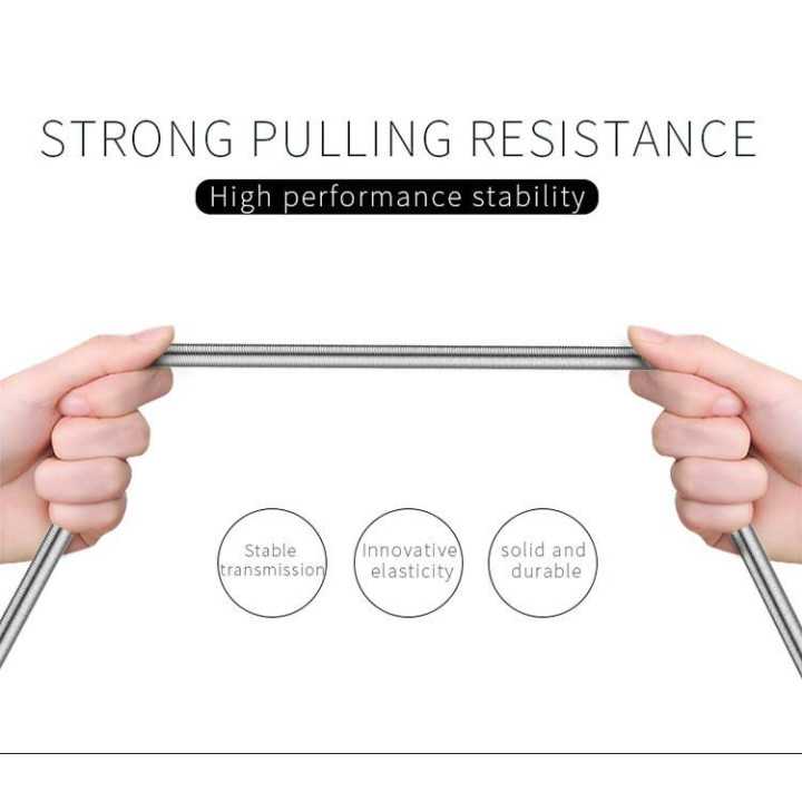 Cablu Kirsite Micro USB Golf 36M argintiu 1m 2.4A Fast Charging