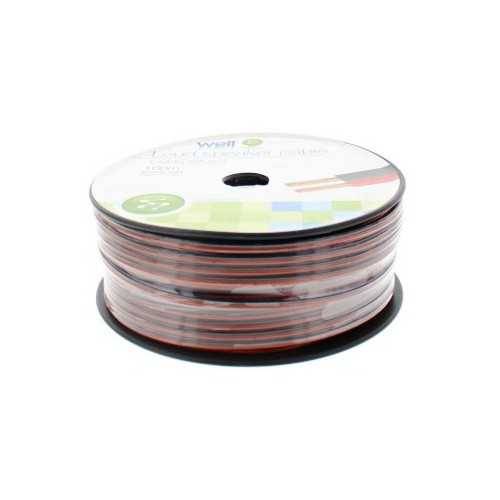 Cablu difuzor rosu-negru OFC cupru 2x1mm Well
