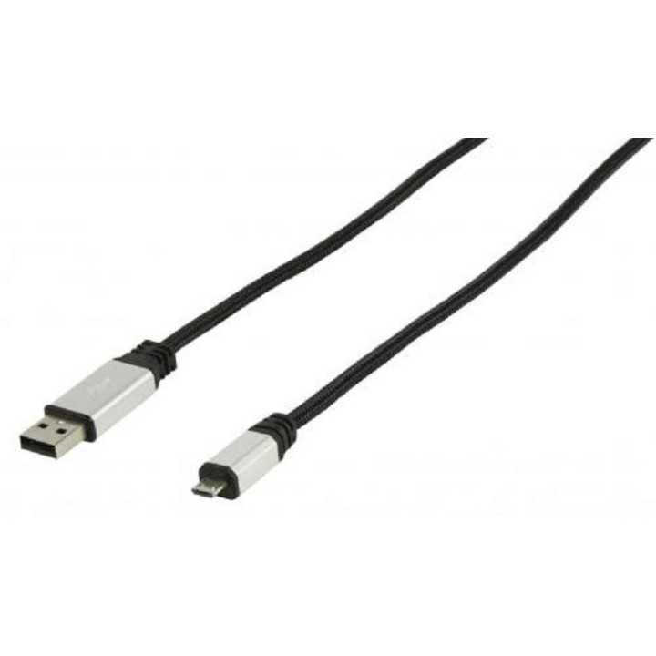 Cablu USB 2.0 A tata - Micro USB B tata 1.8m Konig