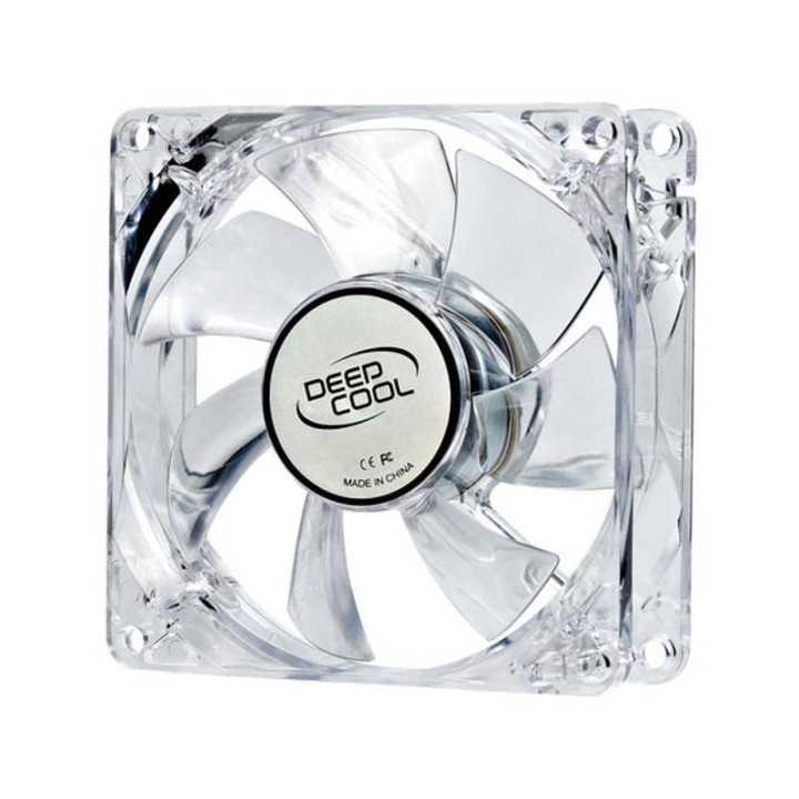 Ventilator Deepcool Xfan 80L/R Clear 80mm LED fan rosii rulmenti Hydro Bearing 1800RPM 12V