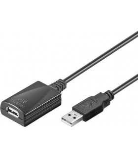 Cablu prelungitor USB activ 5m USB 2.0 Goobay