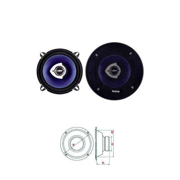 Set 2 difuzoare auto 5.25" 13.5cm 100W PYAQ502C Peiying