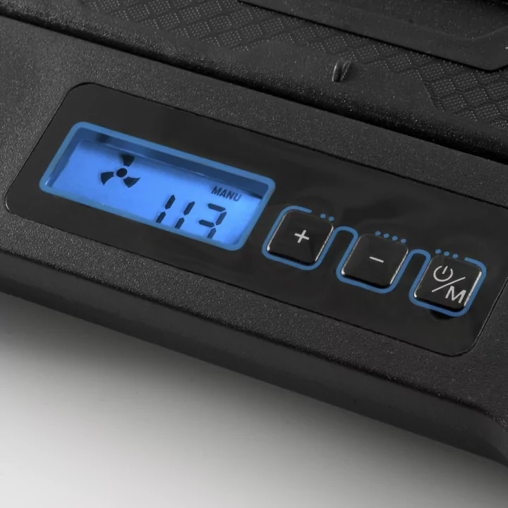 Stand cu sistem de racire pentru notebook gaming 5 ventilatoare si ecran LCD NGS