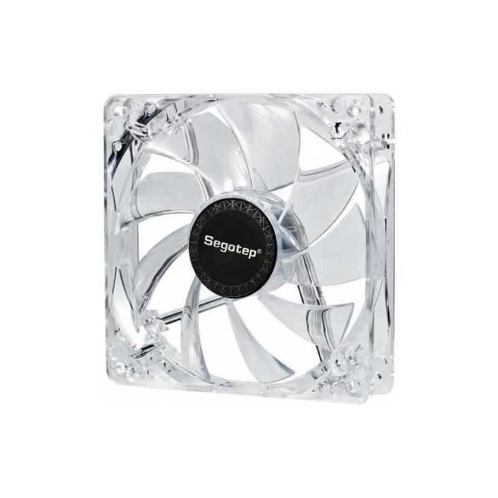 Ventilator rosu Segotep YF-12 120mm Red LED Fan 12V