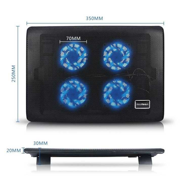 Cooler Pad laptop L112A SMART FOX JOA 350x250x20mm 38CFM 21dBA 0.22A