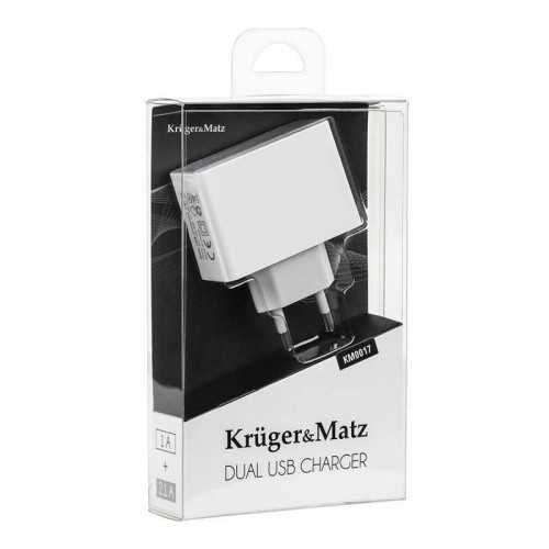 Alimentator retea dual USB 2.1A Kruger&Matz