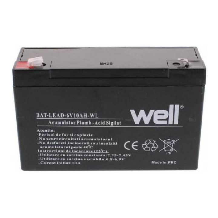 Acumulator plumb acid 6V 10AH Well