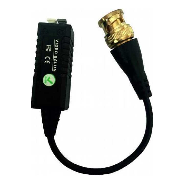 Video balun HD cu clip pentru cablu UTP/FTP Well