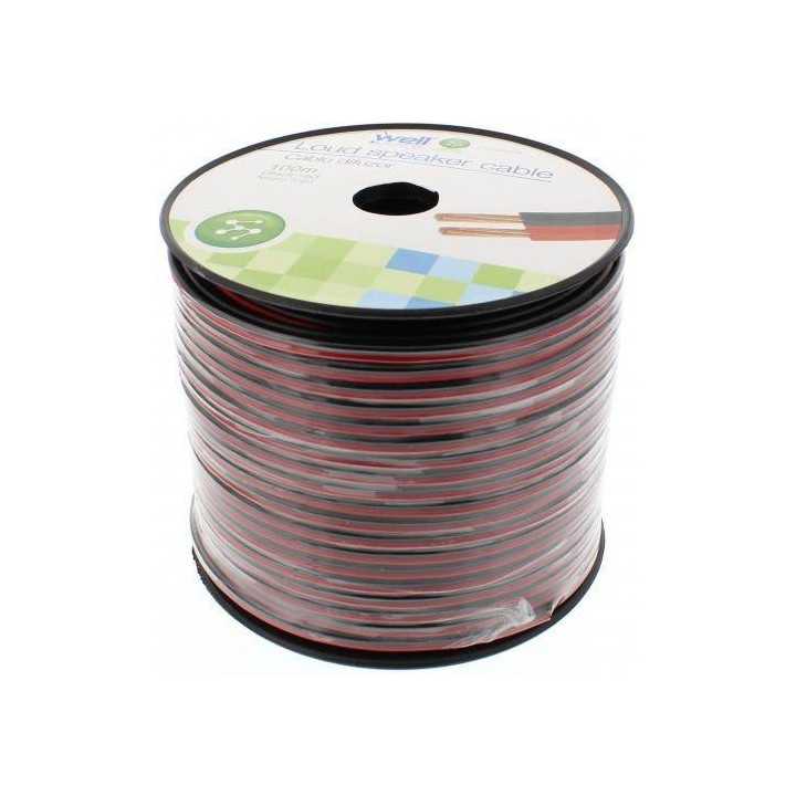 Cablu difuzor rosu/negru 2x1.50mm Well