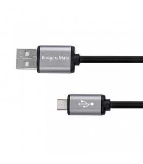 Cablu USB - micro USB 0.2m BASIC Kruger&Matz