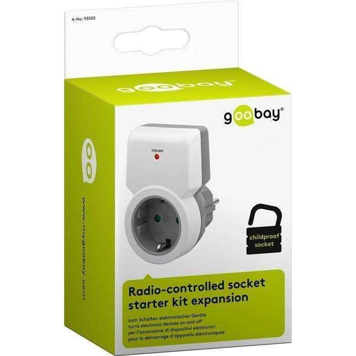 Priza controlabila prin telecomanda 1100W 30m fara telecomanda Goobay