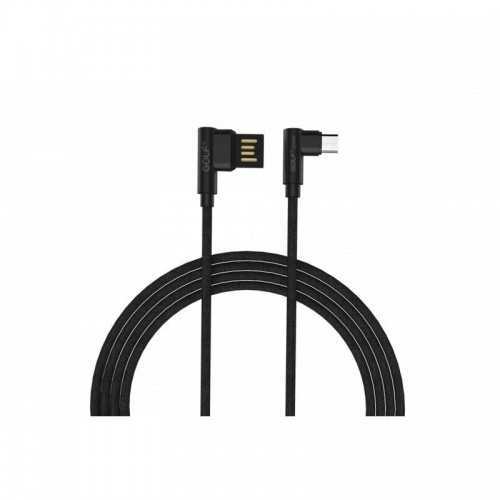 Cablu Golf Pudding Micro USB 48M 1m 2.4A negru