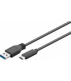 Cablu USB 3.0 - USB Type C 2m negru Goobay