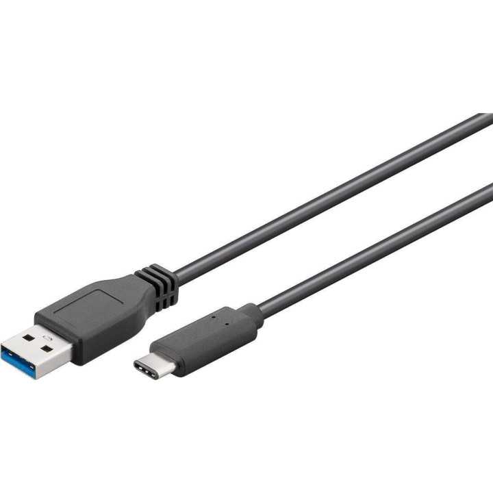 Cablu USB 3.0 - USB Type C 2m negru Goobay