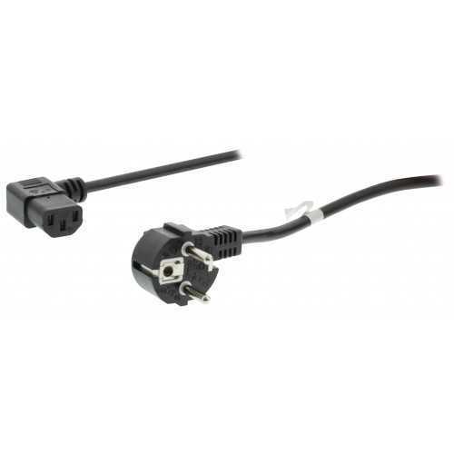 Cablu de alimenatre pc 90 Schuko unghi 90 grade tata - IEC-320-C13 - unghi 90 de grade 2m 2x0.75mm cupru Valueline