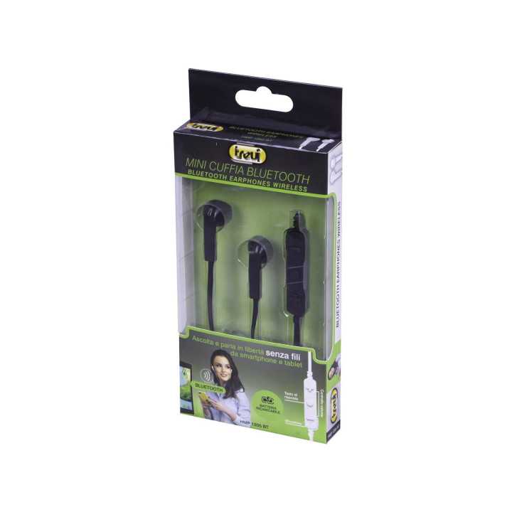 Casti mini multimedia cu Bluetooth si microfon HMP1205 negru Trevi