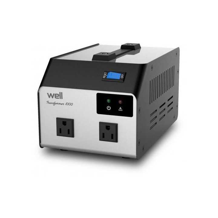 Convertor tensiune 220V - 110V 1000VA 2 iesiri Well