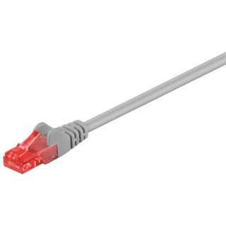 Cablu retea 10m CAT6 UTP patchcord 2x RJ45 CCA neecranat gri Goobay