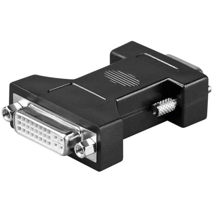 Adaptor DVI-I 24+5 mama la 15 pini HD tata VGA Goobay