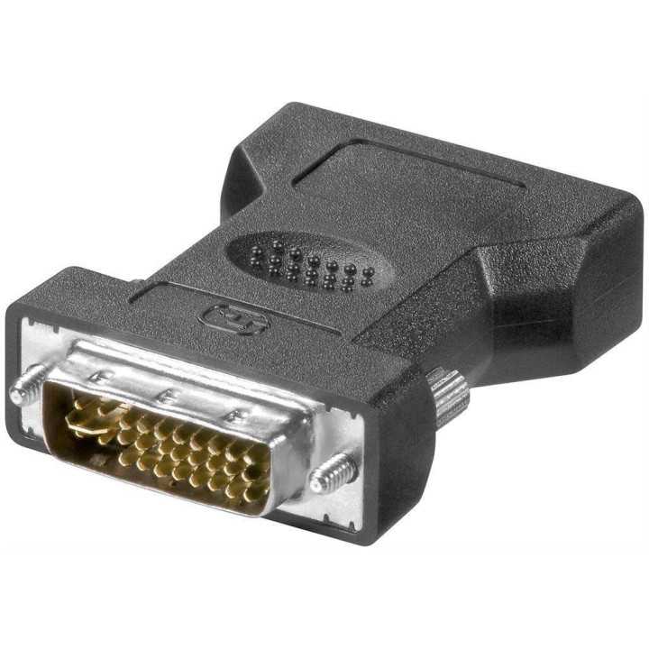 Adaptor DVI-I 24+5 tata la 15 pini HD mama VGA Goobay