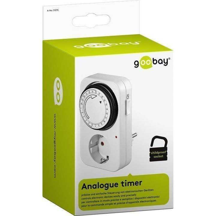 Priza programabila mecanica pentru interior Goobay