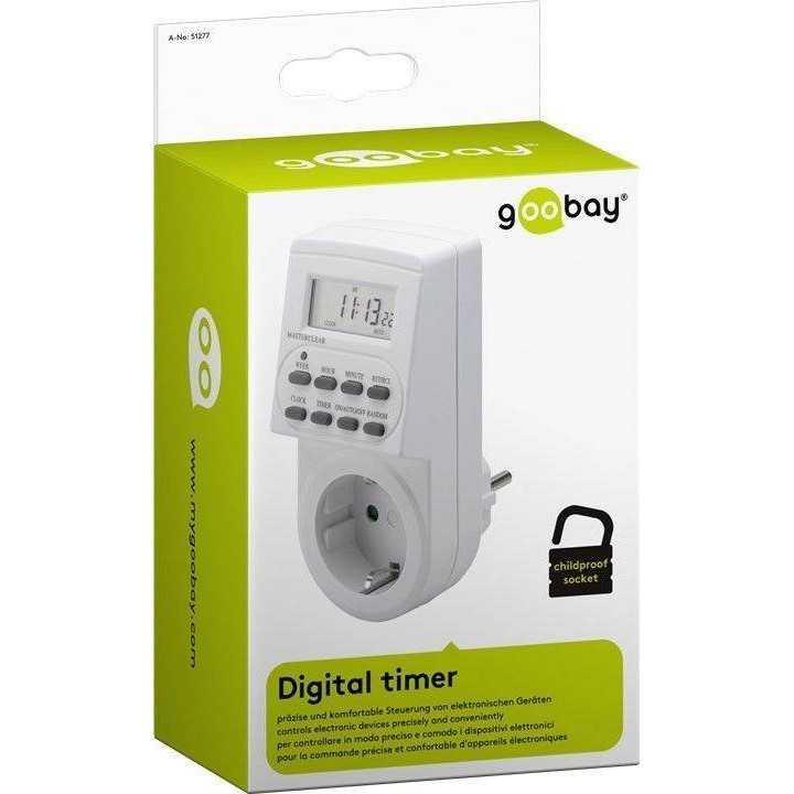 Timer digital 24/7 Goobay