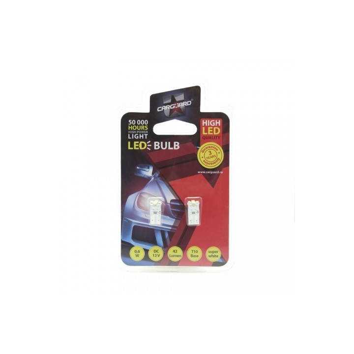 LED SMD de Pozitie T10 12V 0.6W 42lm set 2buc CLD011 Carguard