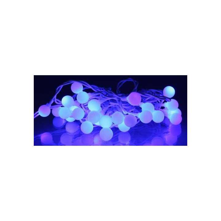Ghirlanda luminoasa cu sfere albastre 30 LED-uri 4.35m well