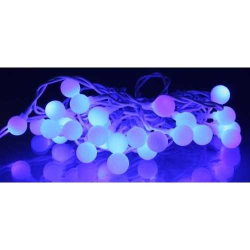 Ghirlanda luminoasa cu sfere albastre 30 LED-uri 4.35m well