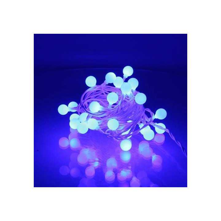 Ghirlanda luminoasa cu sfere albastre 30 LED-uri 4.35m well