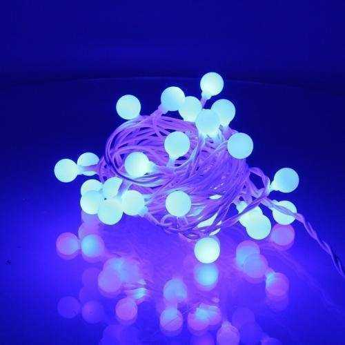 Ghirlanda luminoasa cu sfere albastre 30 LED-uri 4.35m well