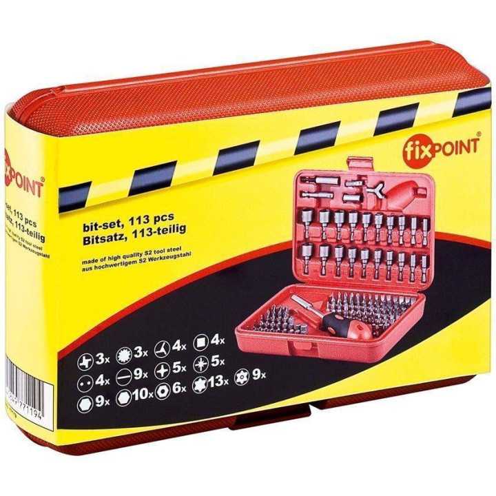 Set varfuri 113 piese otel S2 pentru unelte fixPoint