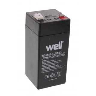 Acumulator plumb acid 4V 4.5AH Well 47x47x101mm BAT-LEAD-4V4.5AH-WL