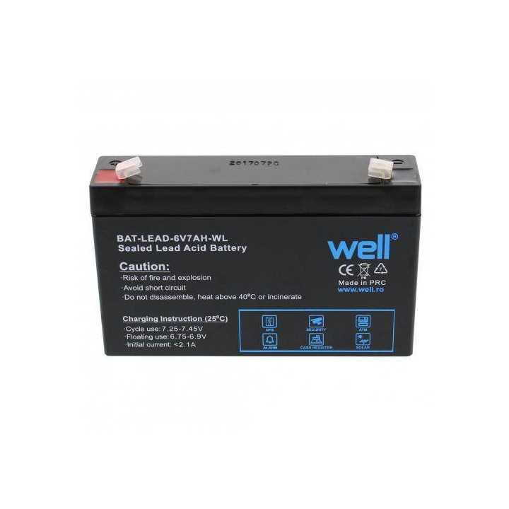 Acumulator plumb acid 6V 7AH Well