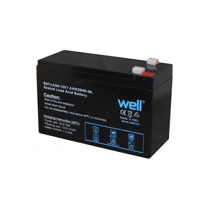 Acumulator plumb acid 12V 7.5Ah Well