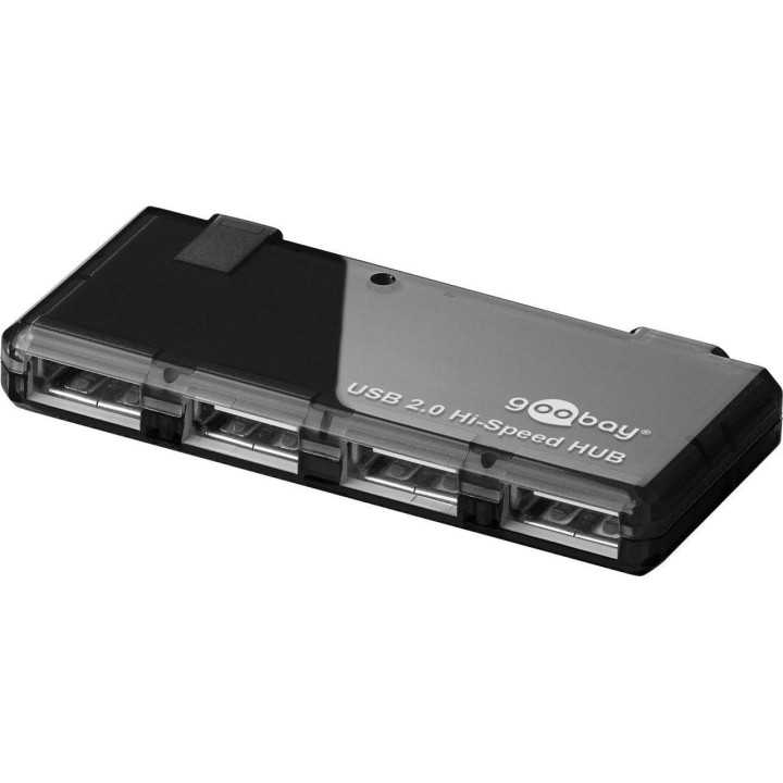 Mini HUB USB 4 port 2.0 negru Goobay