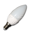Bec LED 4W E14 220V lumanare alb V-TAC